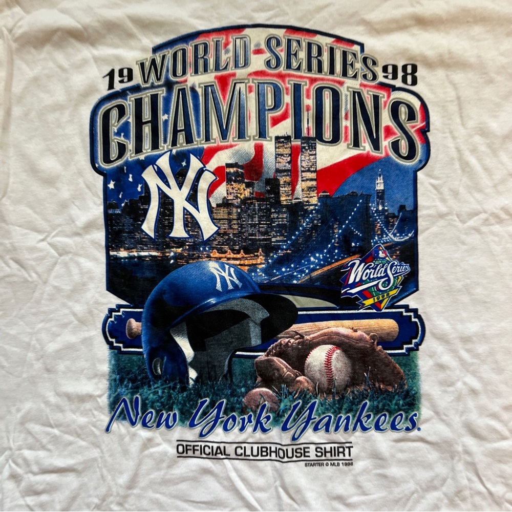 Mens Yankees 1998 World Series T-shirt
